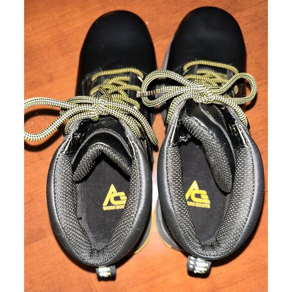 ACE Burren CT Leather Slip Resistant Composite Toe Work Boot Black Mens Sz 10 - Picture 8 of 12